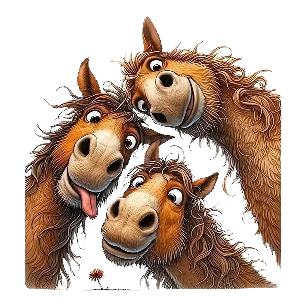 

Наклейка на автомобиль с милым мультяшным изображением лошади, 15 см, подходит для ноутбука, автомобиля, грузовика, фургона, внедорожника, мотоцикла, стены, бампера, окна