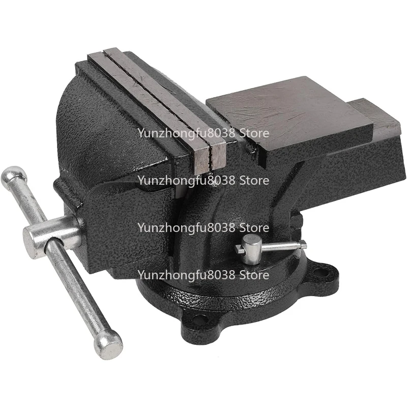 Heavy Duty Bench Vise Lightweight 3 Inch Forged Cast Steel Rotary Base Universal Adjustable Woodworking Bench Vise