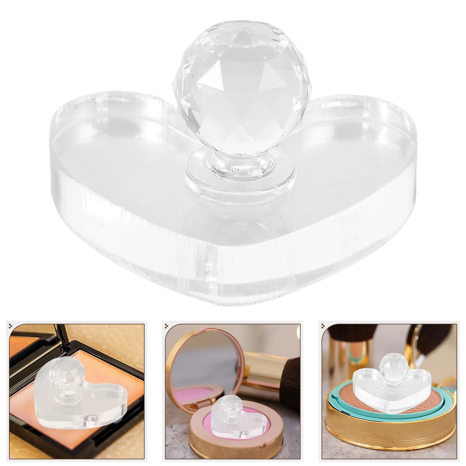 حساسة أحمر الخدود إصلاح الختام قالب الضغط أداة DIY ماكياج على شكل قلب عينيه ختم التبعي #1