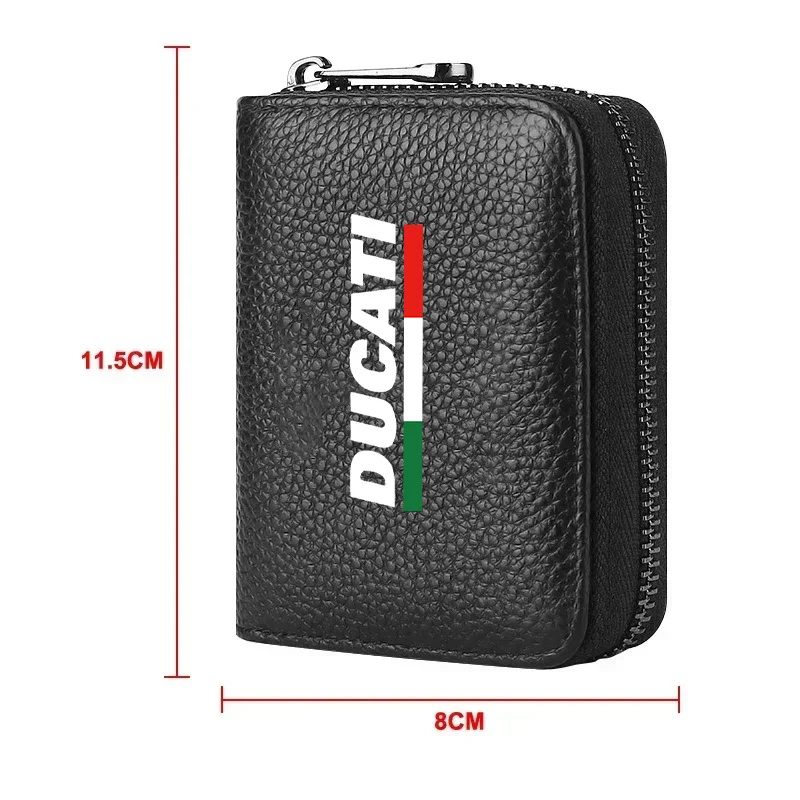 Motorcycle Carbon Fiber Driver\'s License Holder Card Bag Driving ID Card Storage Bag Wallet For Ducati Scrambler 800 1100 797