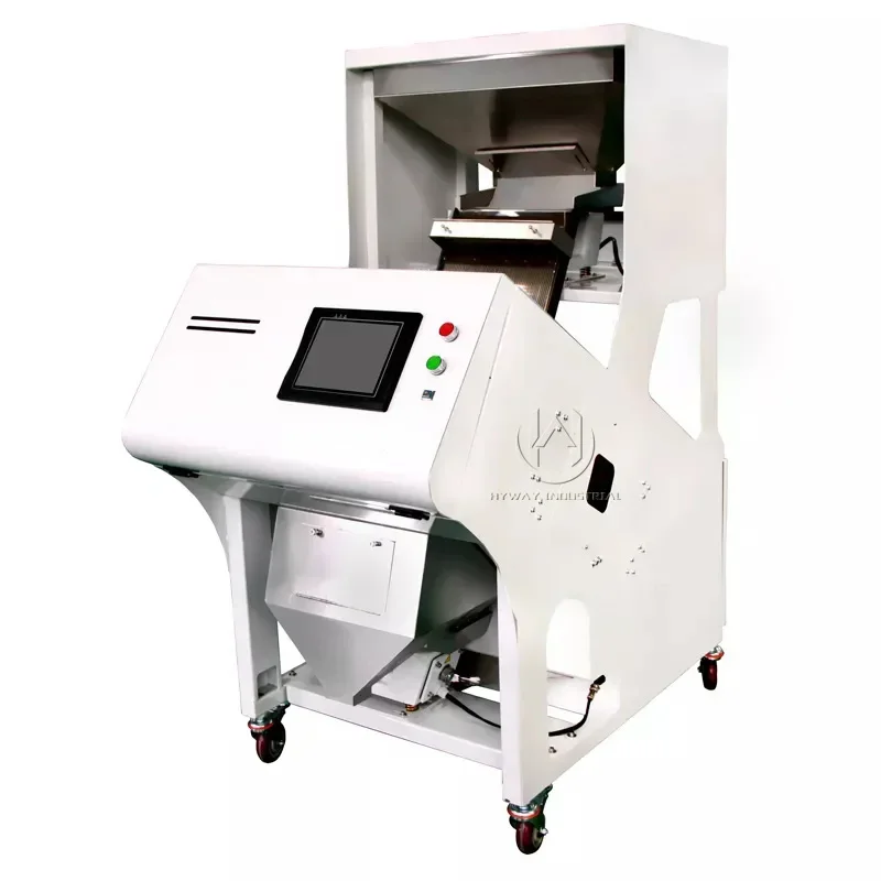 500-1500kg/h color sorter seeds nuts coffee beans rice garin color sorting high capacity multi-purpose ccd color sorter machine