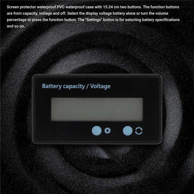 AD23-Lcd مقياس قدرة البطارية، مقاوم للماء 12 فولت/24 فولت/36 فولت/48 فولت مؤشر حالة بطارية الرصاص الحمضية، كابا بطارية الليثيوم