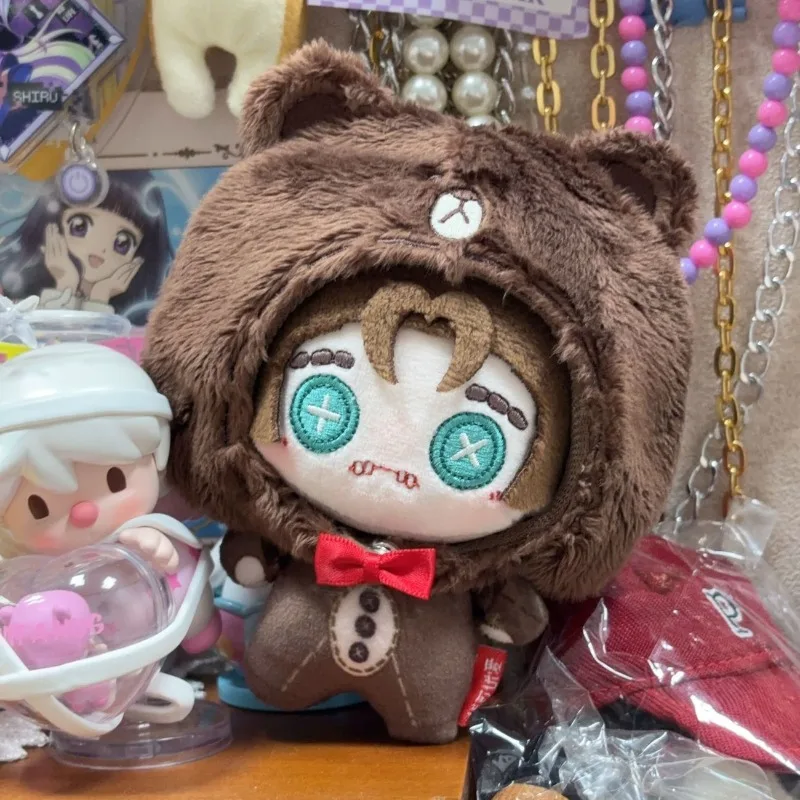 

10cm/3.93in IdentityV Plush Toy Bear with A Hat Game Peripherals Decorative Dolls Creativity Cute Stuff Collectible Holiday Gift