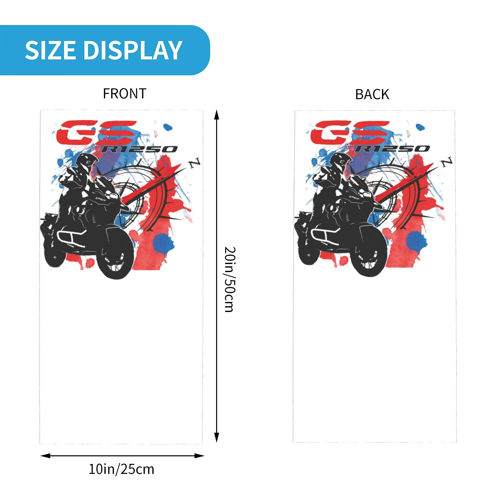 مخصص GS R1250 الشتاء عقال الرقبة أدفأ النساء الرجال التزلج تشغيل وشاح أنبوبي الوجه باندانا الجراب