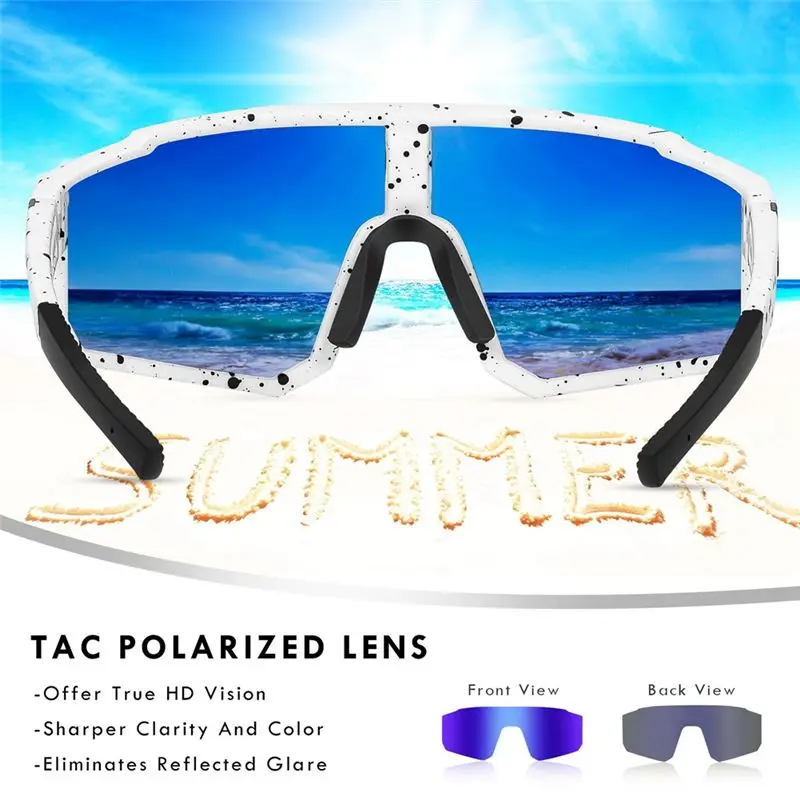 A95D-Sports Glasses Polarized Colorful Riding Mirror Outdoor Sunglasses