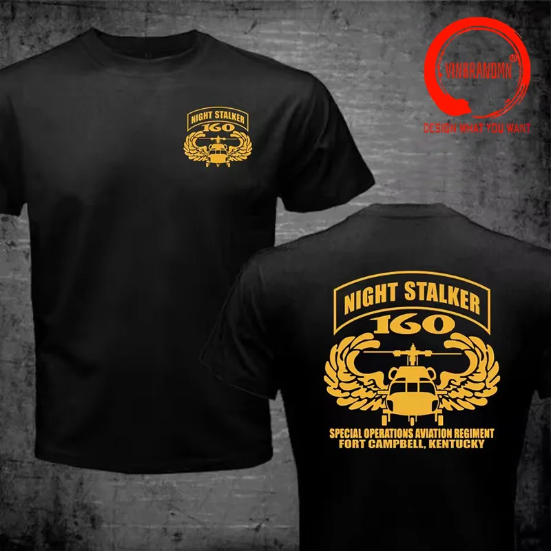 US Army Airborne 160th Soar Special Operations Aviation Regiment T-Shirt Fashion Cotton Streetwear Men's T Shirt Plus Size S-6XL