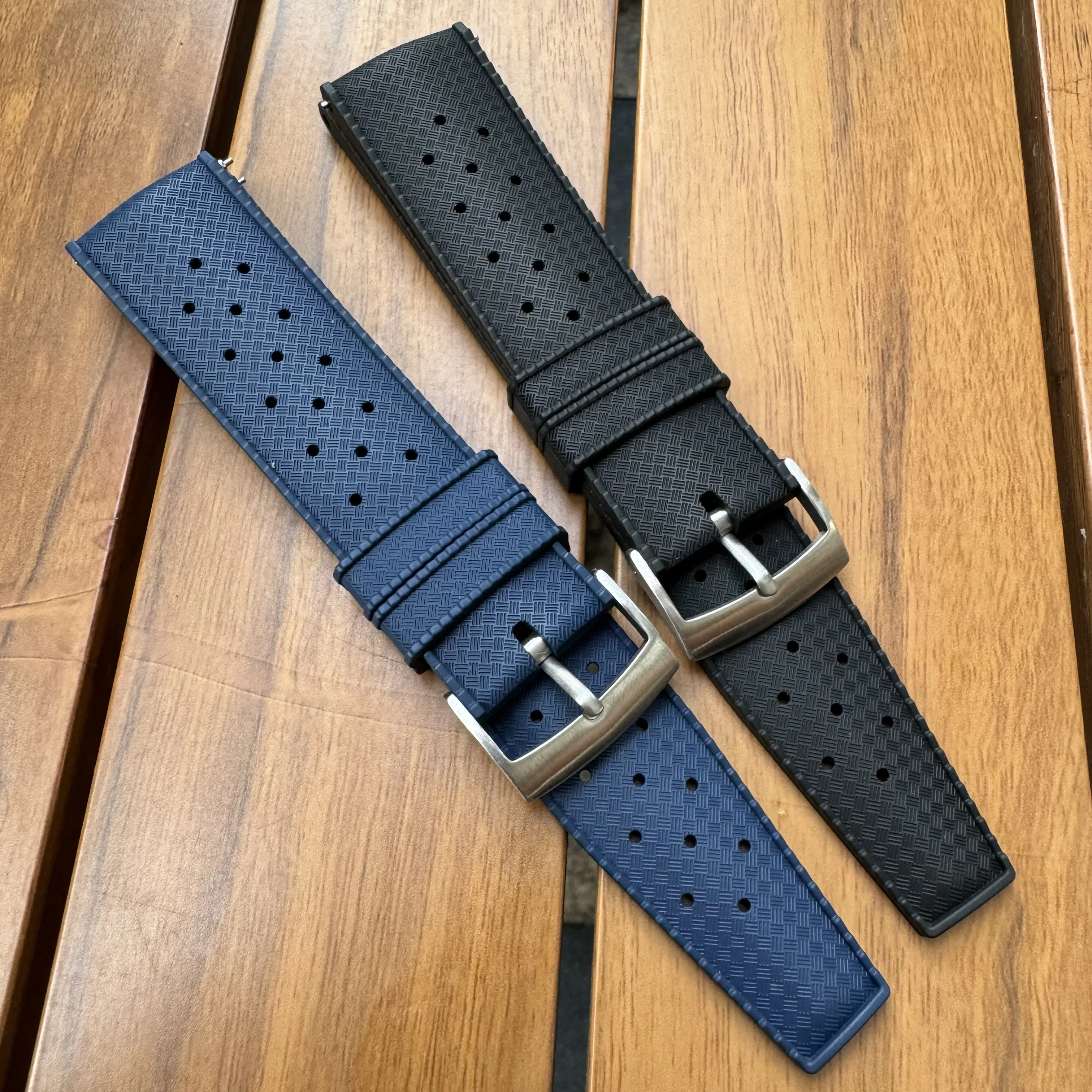 Hot Sale Quick Release Rubber Watch Band 20mm 22mm Fashion Sports Smart FKM Watch Strap for Omega Seiko Moonswatch