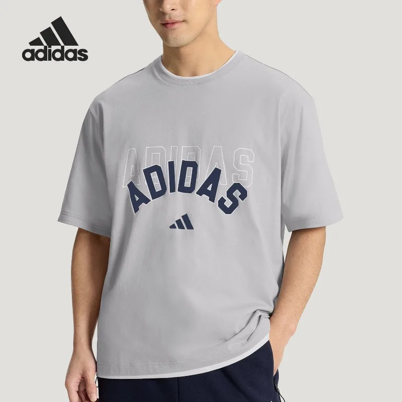 

Adidas U 2IN1 T-SHIRT Men's and Women's Two-in-one Short-sleeved T-shirt KX0517