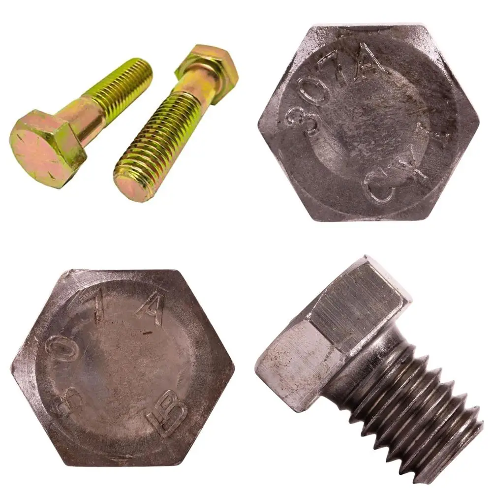 

Grade 8 Zinc Yellow Plated Hex Cap Screws, 5/8-11 x 8, 50 Pieces, Coarse Thread, Partially Threaded, 1.75 Thread Length, Suitabl