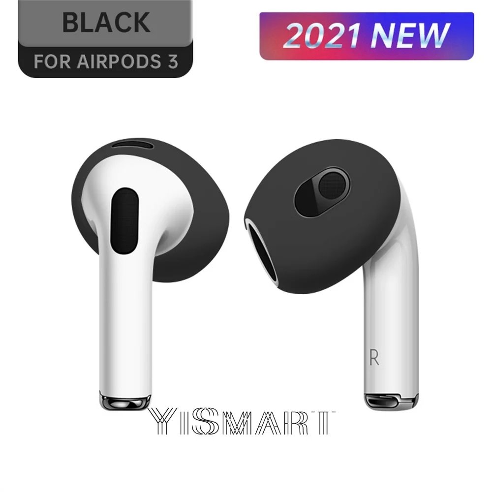ل AirPods 3rd سيليكون حافظة واقية الجلد يغطي وسادات الأذن ل أبل AirPod 3 جيل غطاء للأذن نصائح اكسسوارات