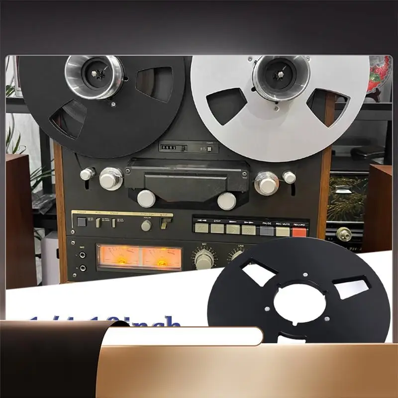 

3 Hole 10.5Inch Open Reel Audio Tape Empty Nab Hub Reel-To-Reel Recorders With Disk New Aluminum Accessories-X64A