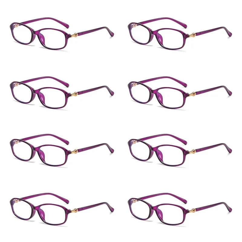 

8PCS +100 to +400 New Anti-Blue Light Reading Glasses Women's Fashion Frame Presbyopia Glasses With Grade