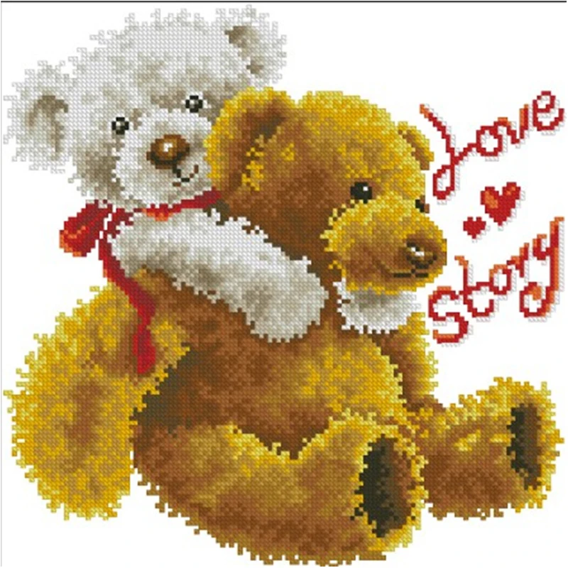 

3662 Набор для вышивки крестиком рождественские товары продвижение Homfun Stich рукоделие вышивка ткань набор ниток хобби для взрослых