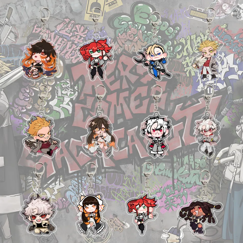 

Hot Anime Gachiakuta 6cm Acrylic Keychain Cartoon Product Collection Accesorios Ornament as gifts Fans Collection