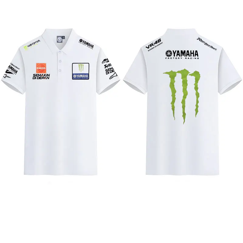 AliExpress motorcycle Racing collared Yamaha POLO shirt cycling suit for men and women summer top short-sleeved T-shirt motogp fan clothing