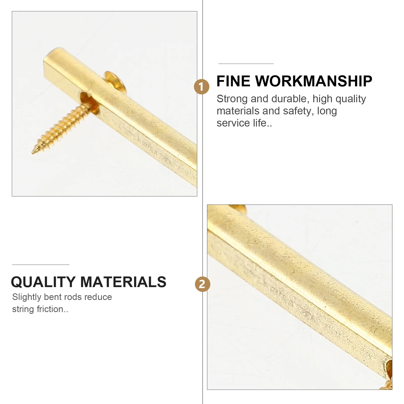 

3 Sets Electric Guitar String Stick Acoustic Accessories Instrument Tools Bass Rod Zinc Alloy Durable Quality Lightweight Mini