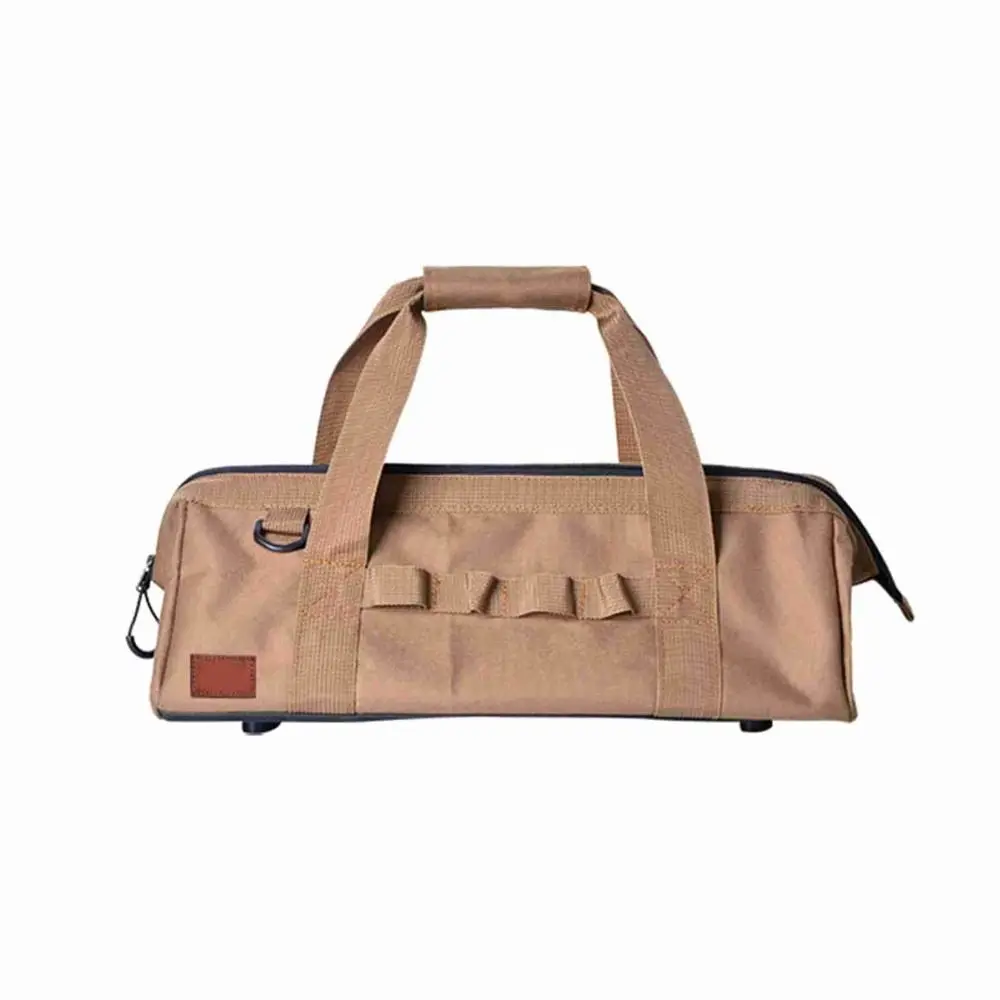 

Durable Large Capacity Camping Tool Bag Waterproof Zipper Closure Tool Organizer Bag Wide Mouth Tool Bag Camping