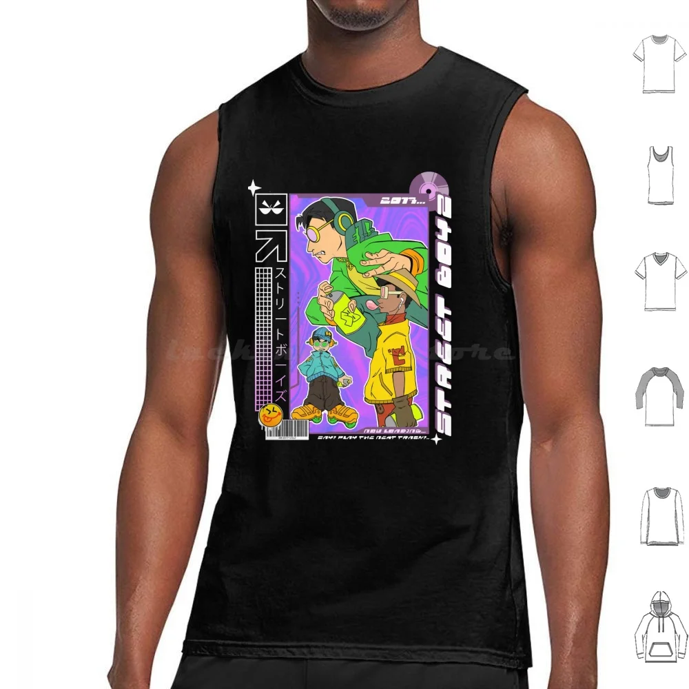 Off The Track Tank Tops Print Cotton Y2k Music