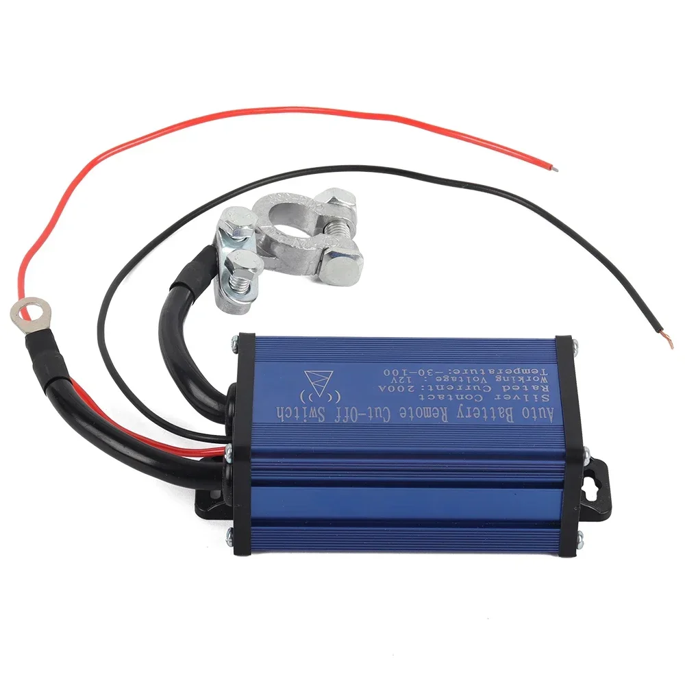 Universal Car Battery Disconnect Cut Off Isolator Master Switches with Wireless Remote Battery Disconnect with Control