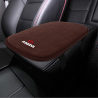 1pcs Suede Leather Car Armrest Mat Center Protection Cushion for Mazda RX-8 626 BM BL BK GH GJ GL MX-3 MX-5 CX30 Skyactiv 323