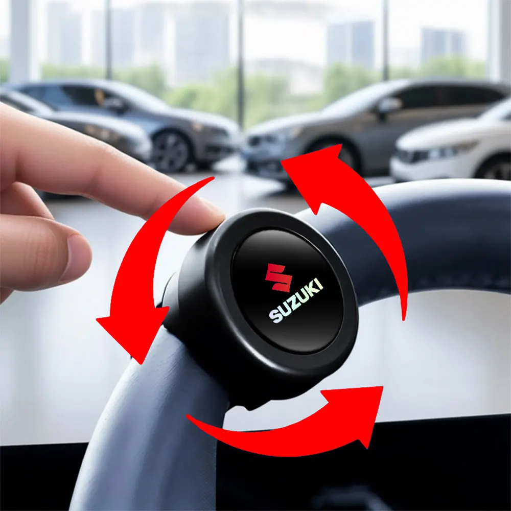 

1pc Car Steering Wheel Ball Anti Slip Valve Accessories Handle Aid Booster Ball Spinner Knob For Suzuki Swift Vitara Grand Jimny