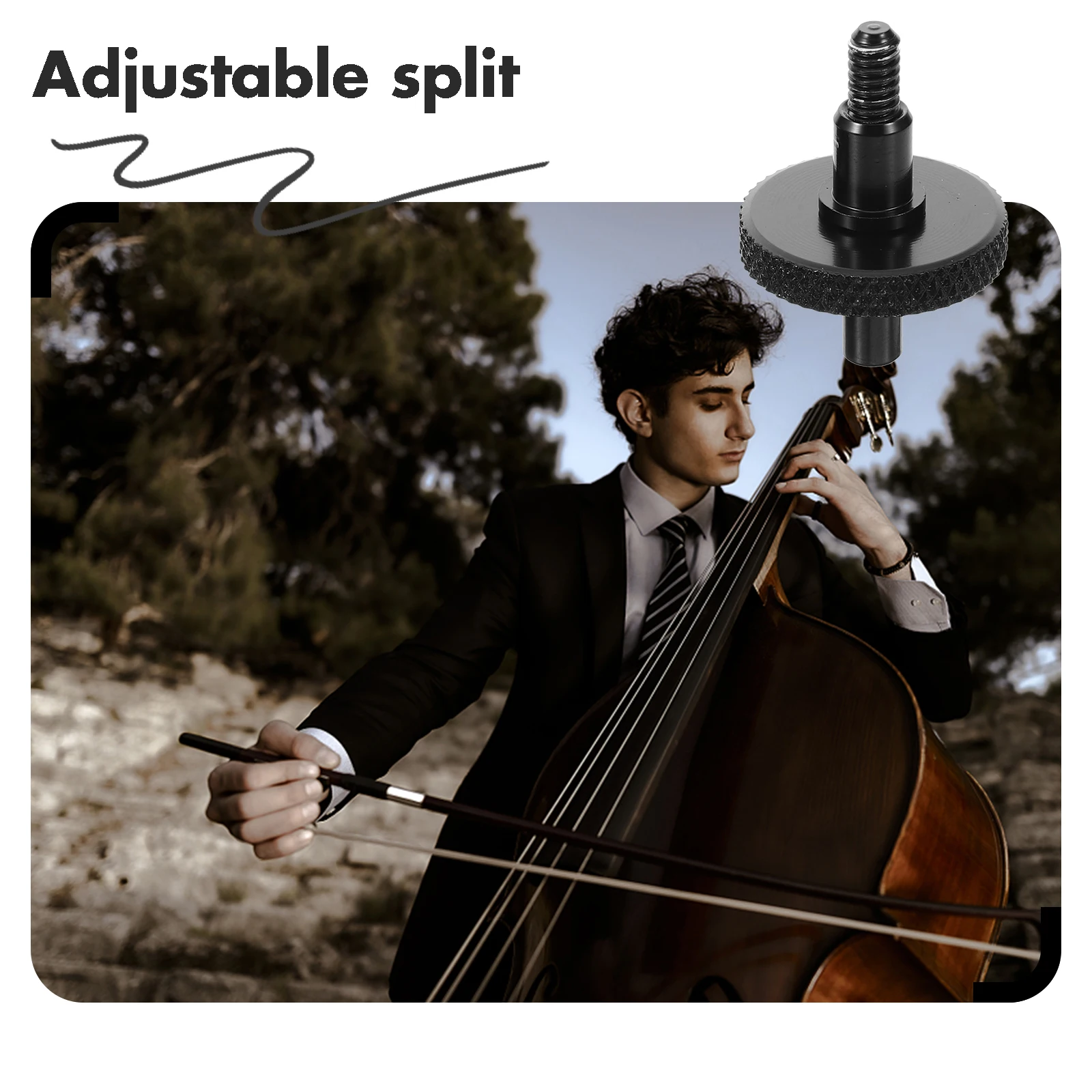 

Adjustable Split Double Bass Bridge Screw Metal Adjusters Violin Accessories Replacement Parts Ideal Performances Rehearsals
