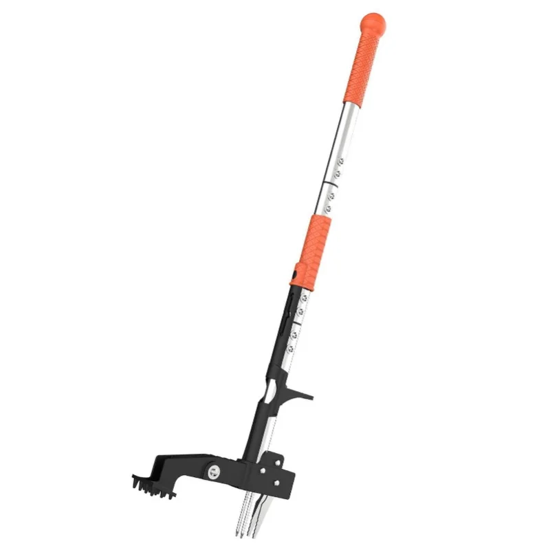 Weed Puller Tool Gardening Stand Up Weeder Puller With Ergonomic 39.37in Long Handle 4 High Strength Stainless Steel Claws