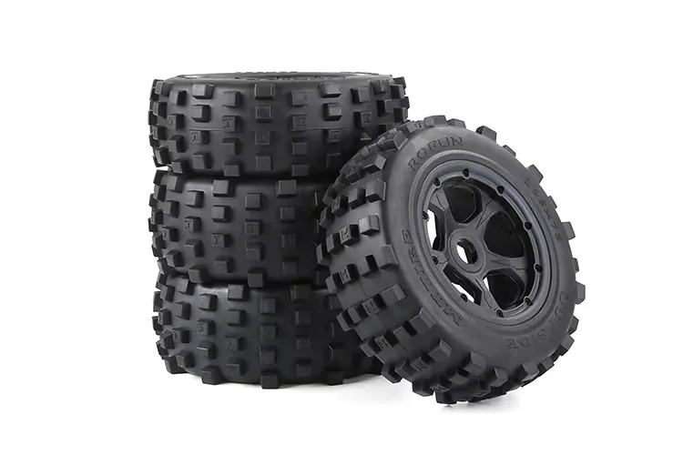 Conjunto de roda de veículo off-road de alto desempenho, resistente ao desgaste e forte aderência para 1/5 ROFUN HPI BAJA 5T 5SC
