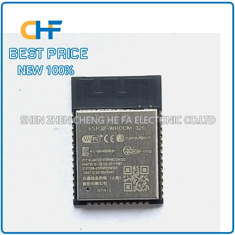 1pcs/5pcs ESP32-WROOM-32D-N16 SMD 16MB Flash WiFi Bluetooth Module Supports SPI Transparent Serial Port Brand New Original