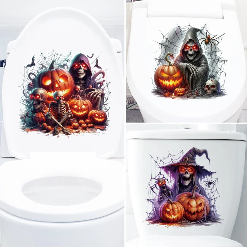 

Halloween Wall Sticker For Children Bat Pumpkin Ghost PVC Room Decor Sticker Home Decoration Accessories Self-Adhesive Wallpaper