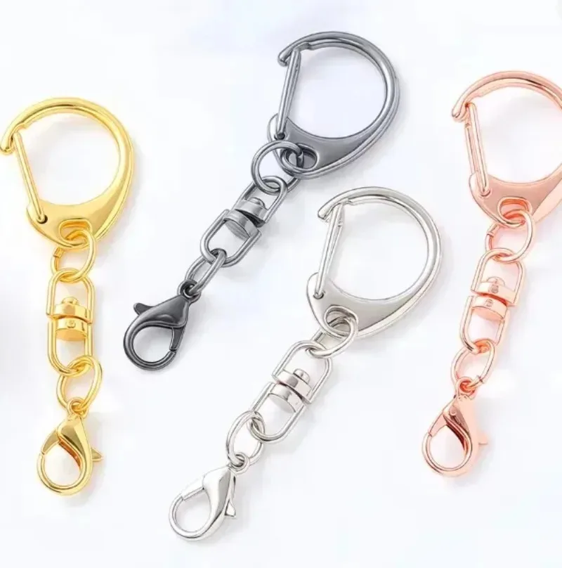 DIY Lobster Clasp Keychain Bracelet DIY Handmade Keyring Jewelry Making Craft Supplies Accessories Charm Pendant Findings Beads