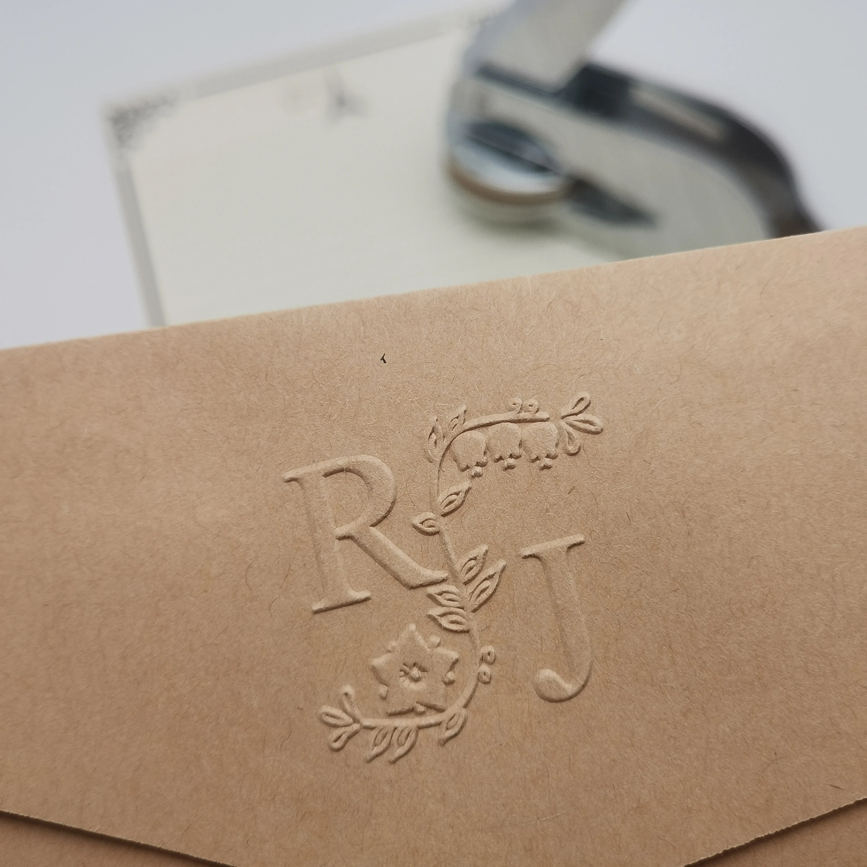 Design Your Own Embosser Stamp / Custom Embosser Seal for Personalized / Wedding Seal