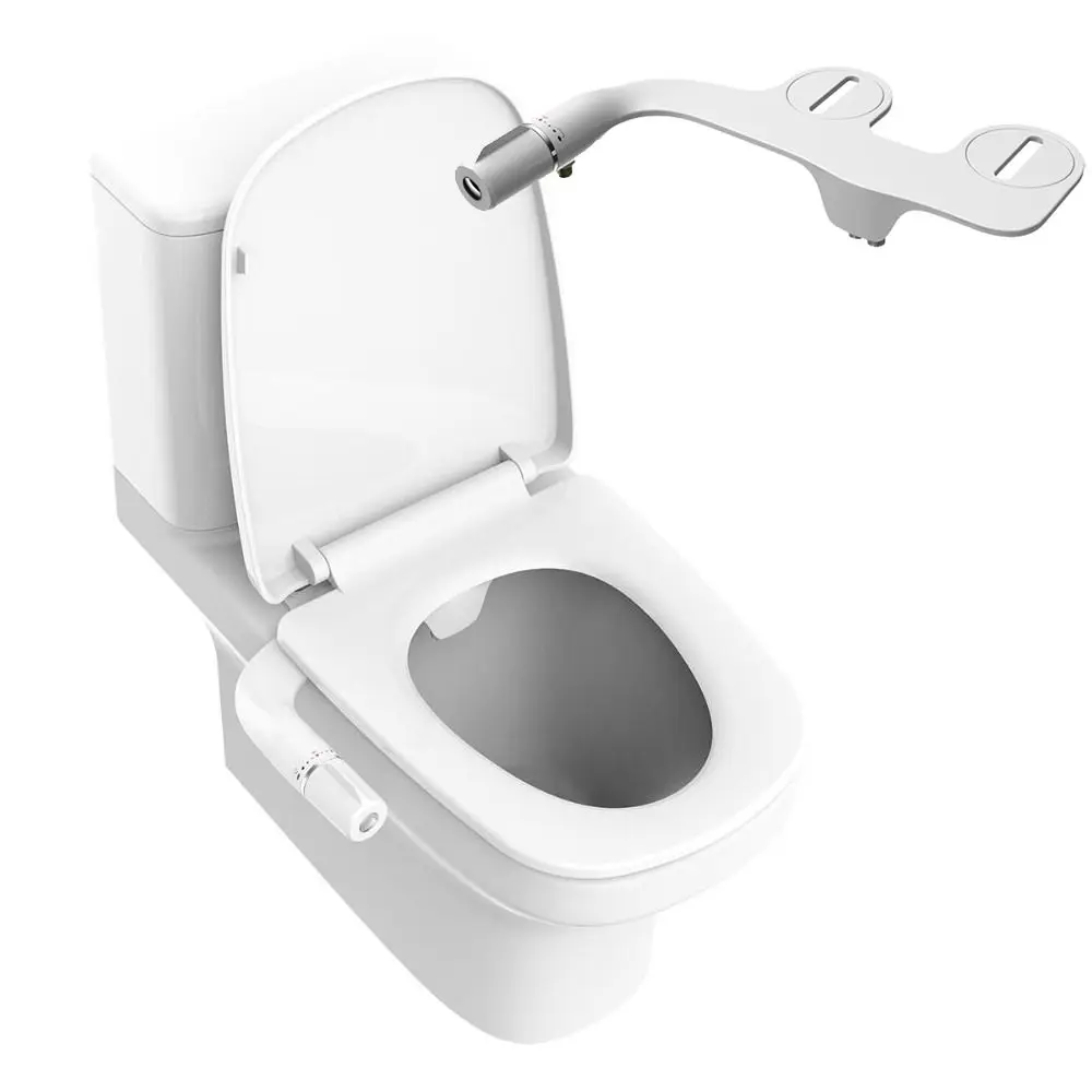 

Ультратонкий неэлектрический биде-спрей для унитаза с двумя форсунками, из нержавеющей стали, для переднего и заднего очищения