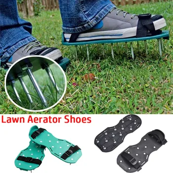 1 pair garden soil loosening shoes lawn nail shoes garden swelling soil loosening shoes self-leveling epoxy garden tools