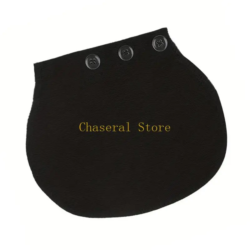

E7CE Maternity Waistband Expansion Button Cotton Spandex Adjust Belt for Pregnancy