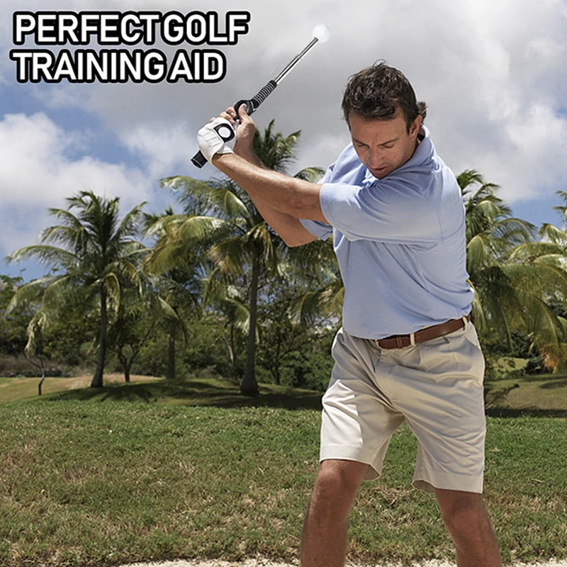 1 Pcs Golf Swing Practice Stick Telescopic Golf Swing Trainer Golf Swing Master Training Aid Posture Corrector Practice Golf Exe