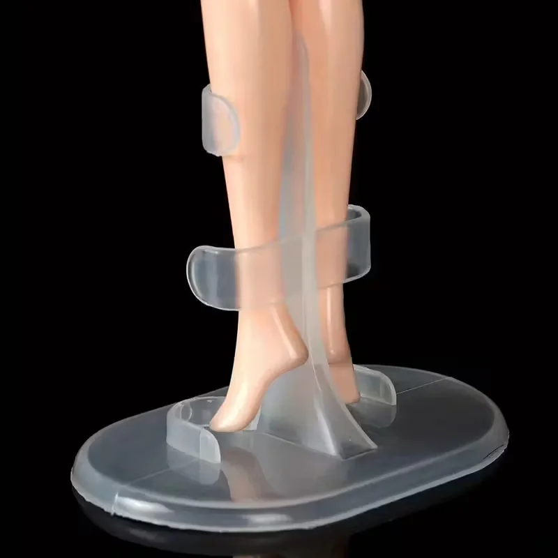 Soporte de exhibición transparente, accesorio con base vertical de 30 cm, soporte de exhibición resistente para muñecas y figuras de Barbie