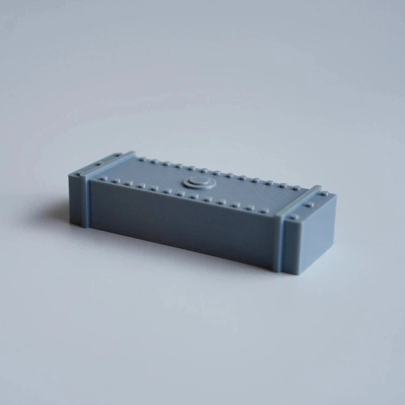 Universal 1/8 1/10 RC Simulated Fuel Tank Cosmetic Parts, Gray 3D Printed Decor Accessories for RC Tracked Truck Model Hobbyists