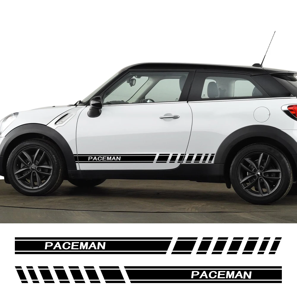 Car Door Side Stickers For MINI Cooper S JCW Paceman R61 One Coupe D Works All4 Stripes Decor Decal Auto Para Tuning Accessories