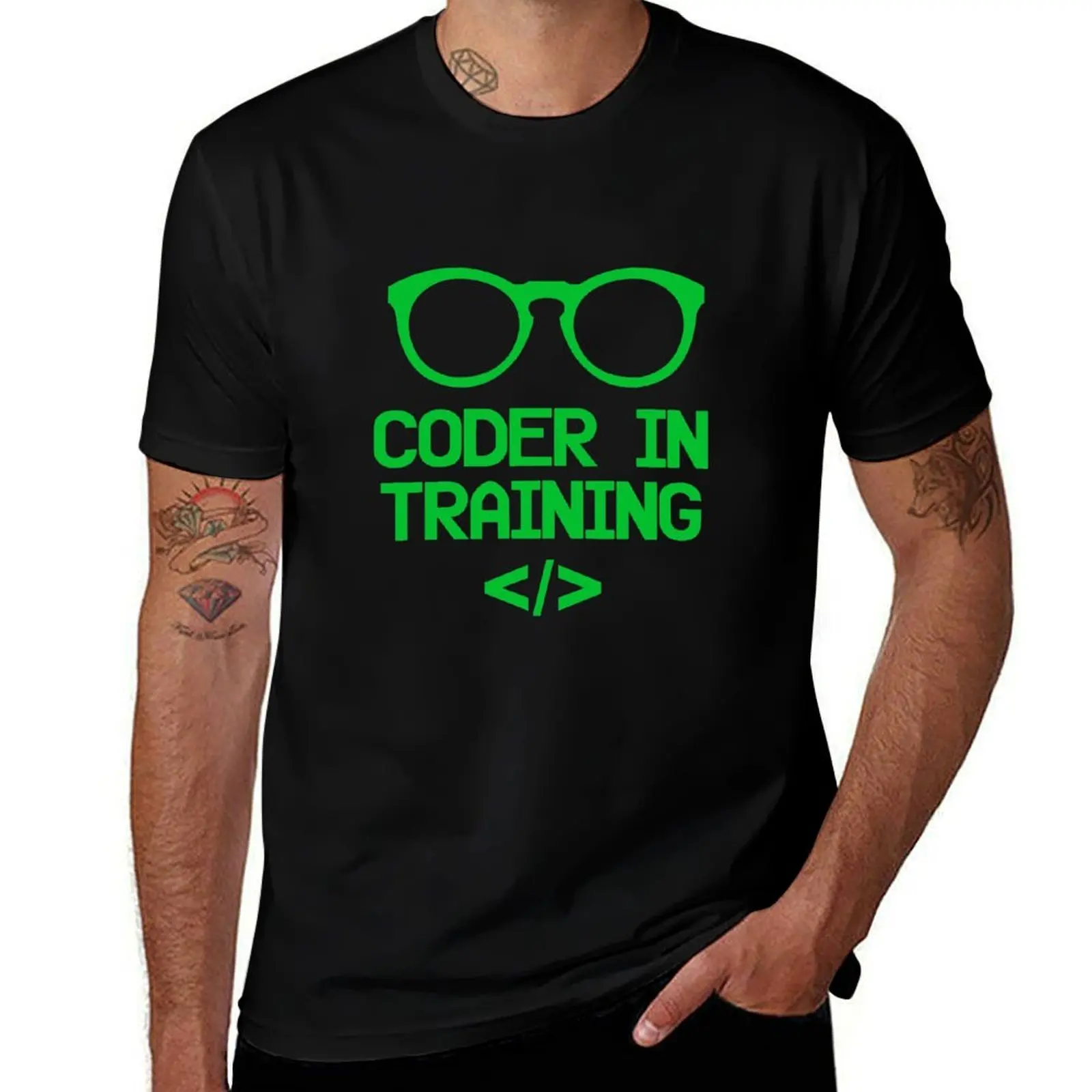 Coder in Training for Future Programmers T-Shirt Stain Resistant Casual Tee