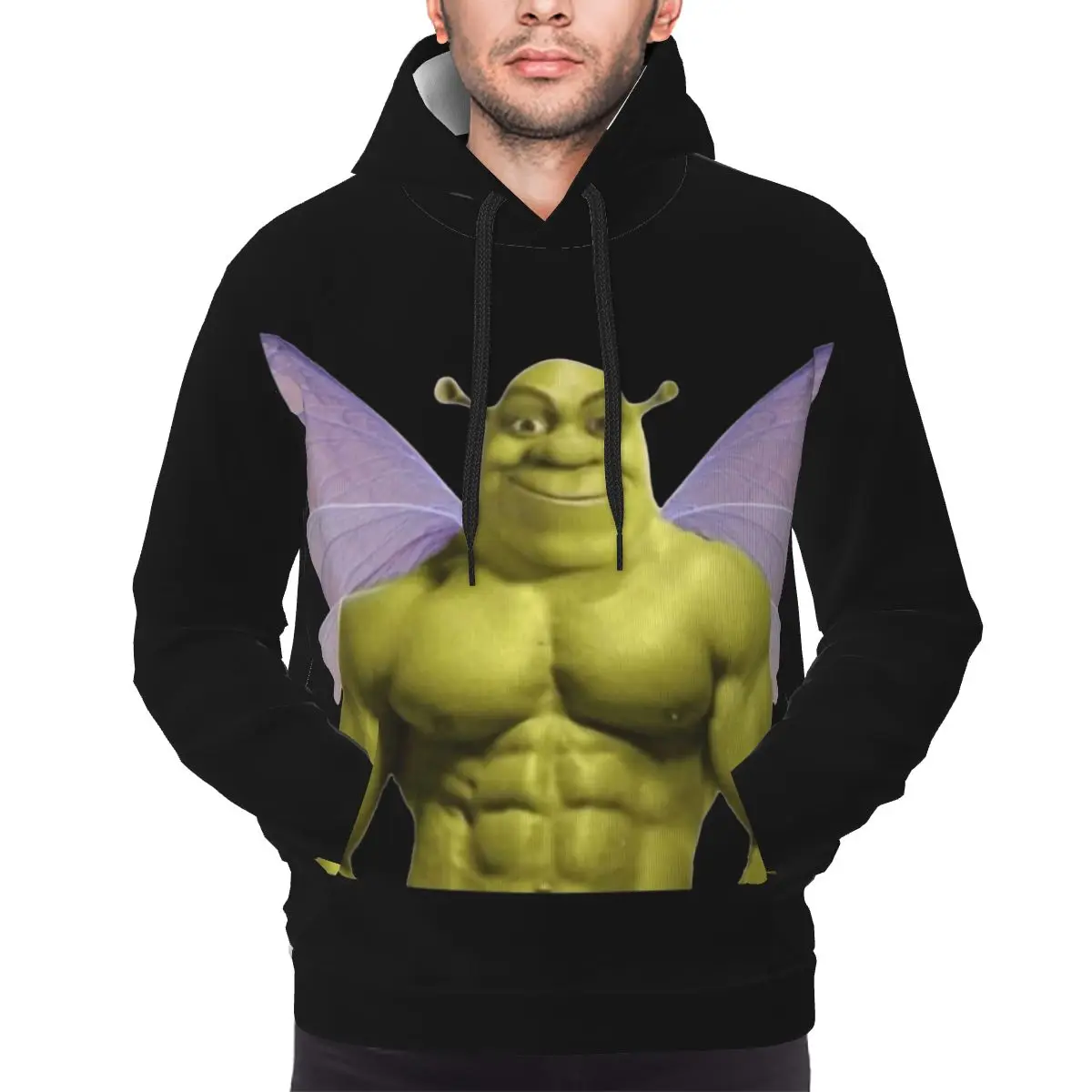 Funny Shreks Meme Pocket Hoodie For Men Women Sweatshirt Graphic Shreks Butterfly Hoodies Hoodie Pullover Long Sleeve Shirts