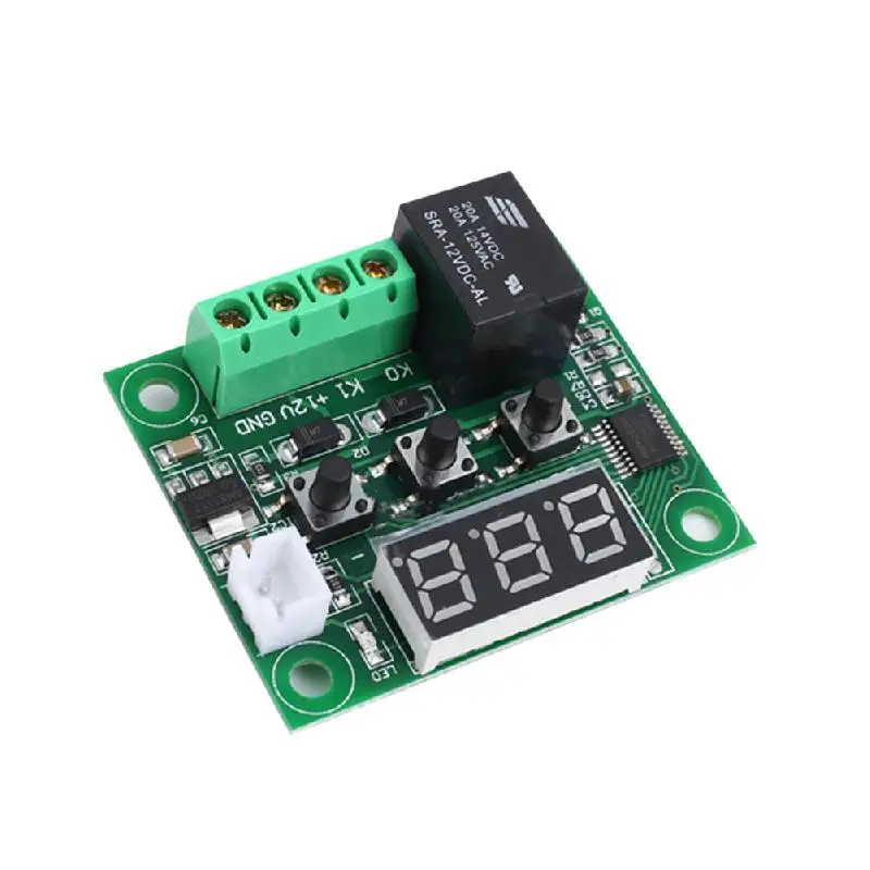 W1209 LED Digital Thermostat Temperature Switch Module with NTC Sensor DC 12V heat cool temp On/Off Controller DIY electronic