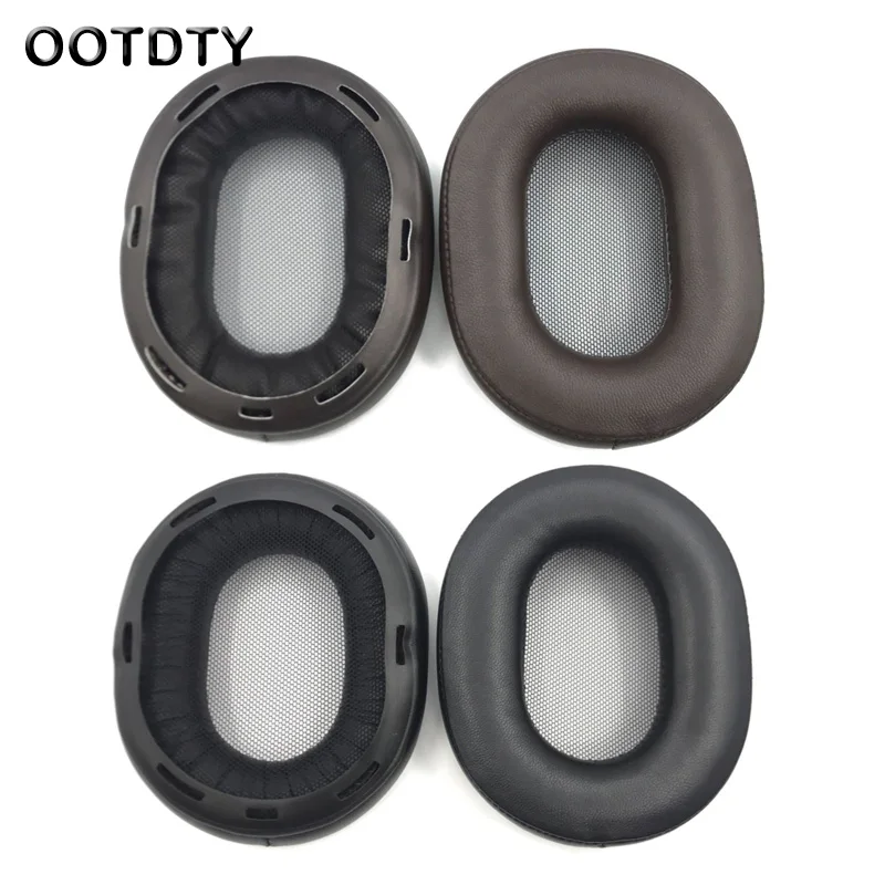 1 Pair Sheepskin Ear Pads Compatible for MDR-1R 1RMK2 Headset Earpads Ear Pads Headphone Extra Durable Leather Cover