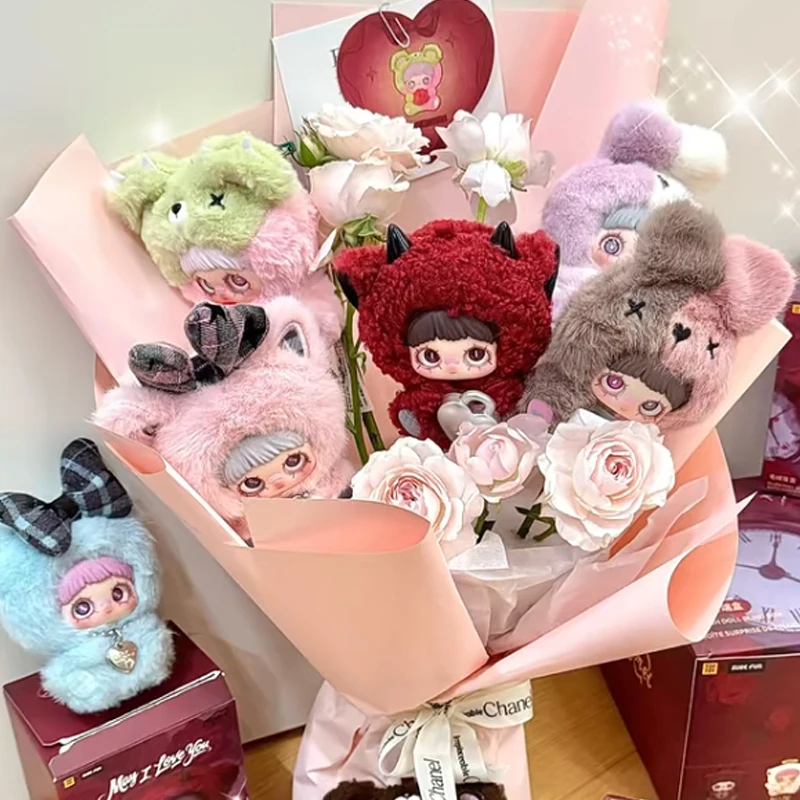 

Maymei V6 May I Love You Series Blind Box Cute Maymei Vinyl Plush Mystery Box Kawaii Doll Bag Keychain Pendant Christmas Gift