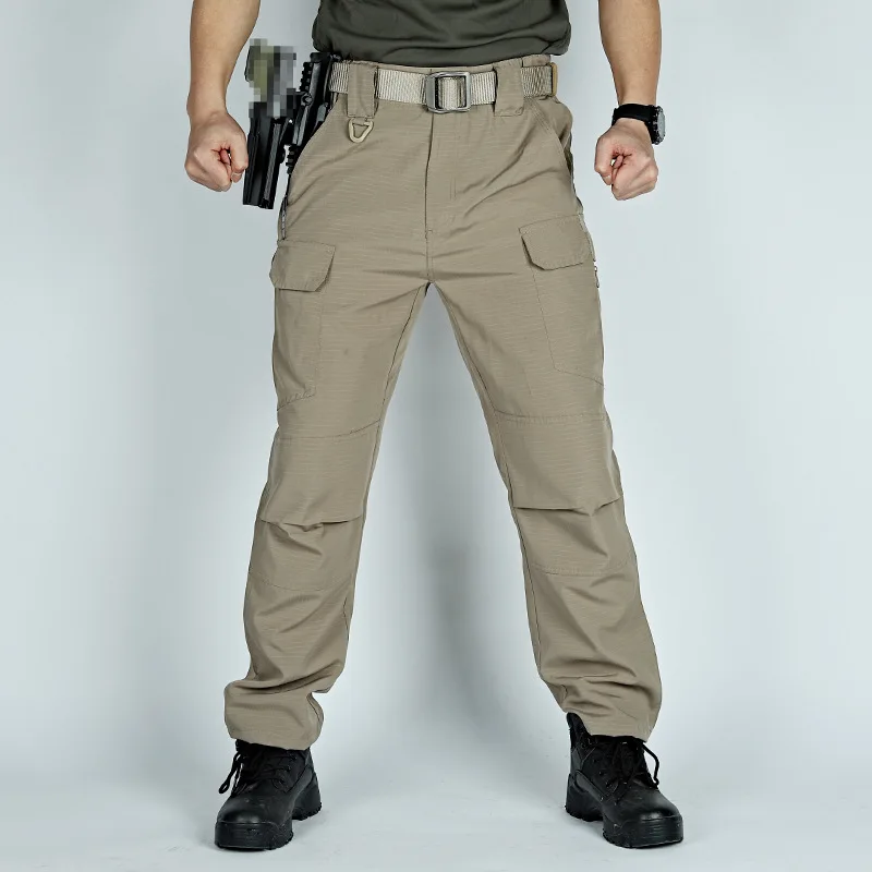 Multi-pockets   Pants Men's Cargo Work Pants Spring Summer Thin   Trousers Outdoor Hiking Sports Pants