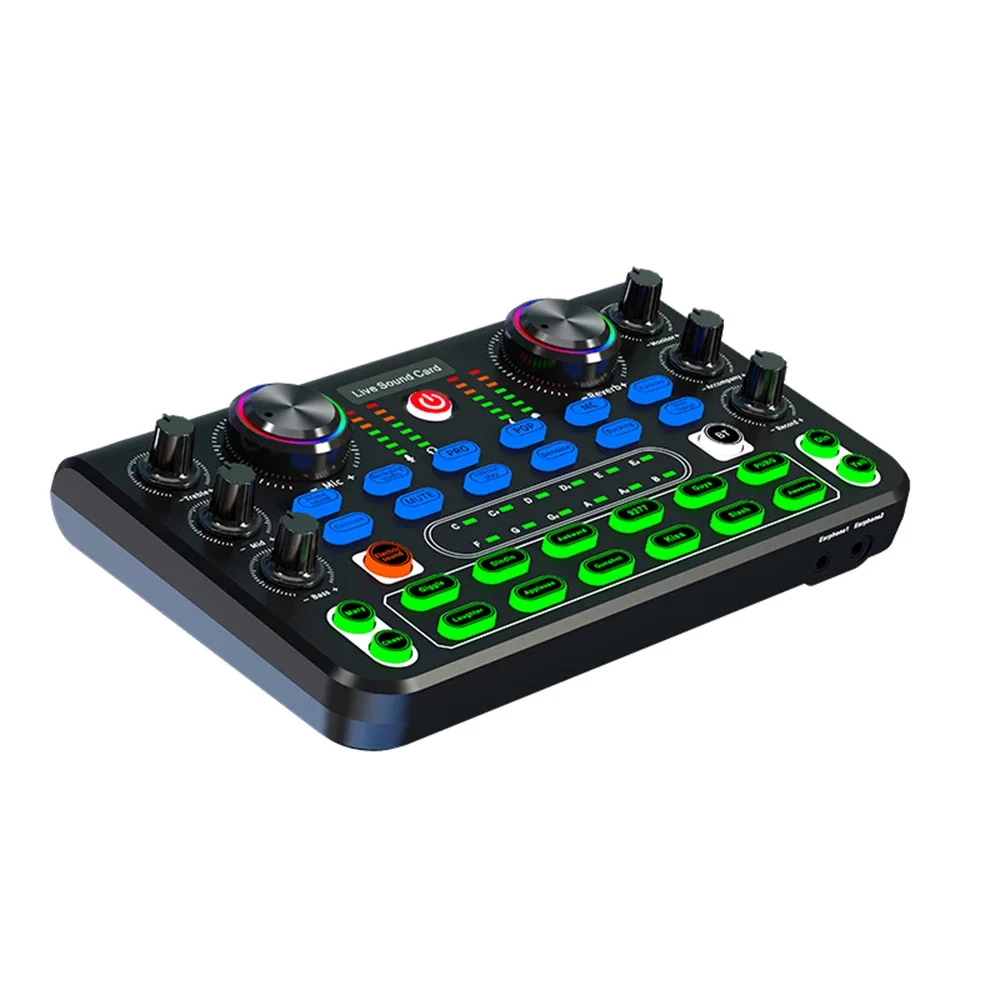 HD X60 Sound Card English Version Professional Audio Mixer for Karaoke Broadcast KTV Singing Live Sound Mixer Hot Sale New 2025