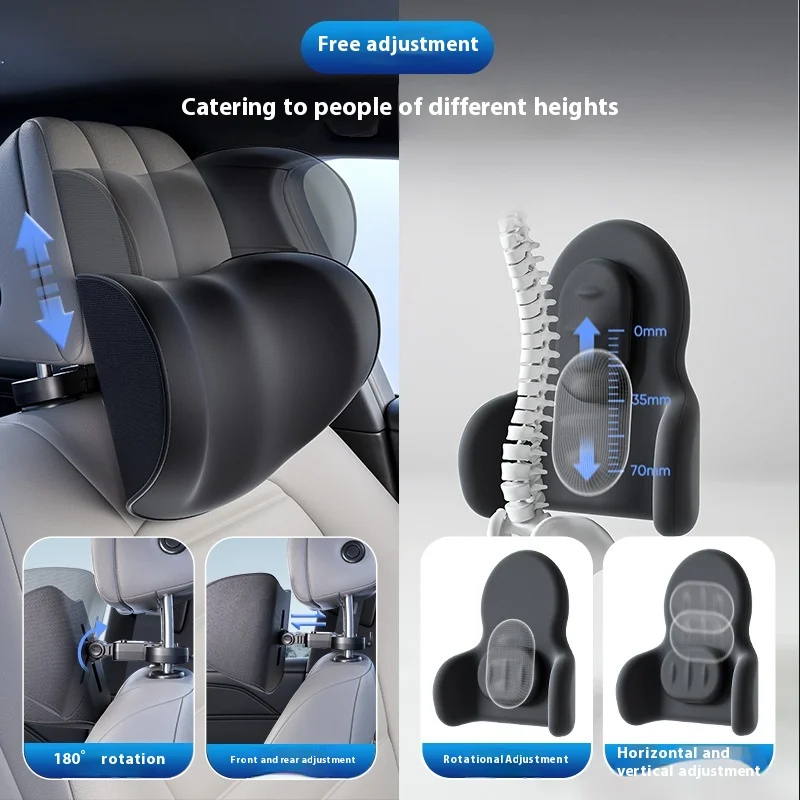 New5DCar العالمي قابل للتعديل مسند الرأس الميكانيكية رغوة الذاكرة وسادة الرقبة الكتف وسادة الرقبة اكسسوارات السيارات الداخلية