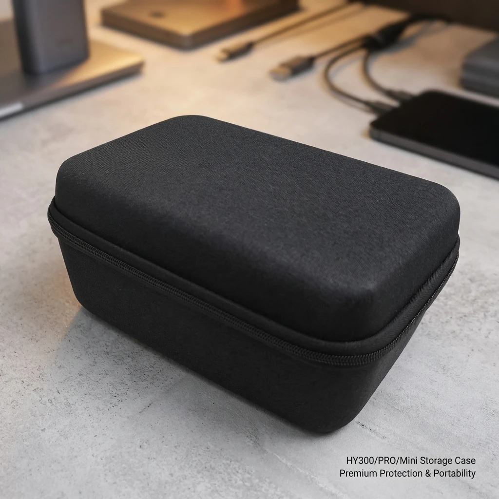 Durable Portable Protective Case for HY300 HY300Pro HY320Mini Projector Smart Bluetooth Speaker with Handle Bag Storage Solution