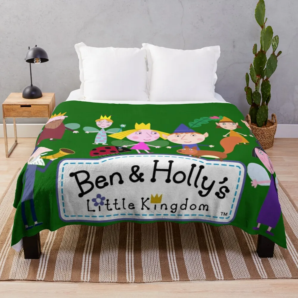

Ben and Holly's little kingdom Throw Blanket Luxury St Blanket Sofa Blankets Sofa Quilt Hairy Blankets