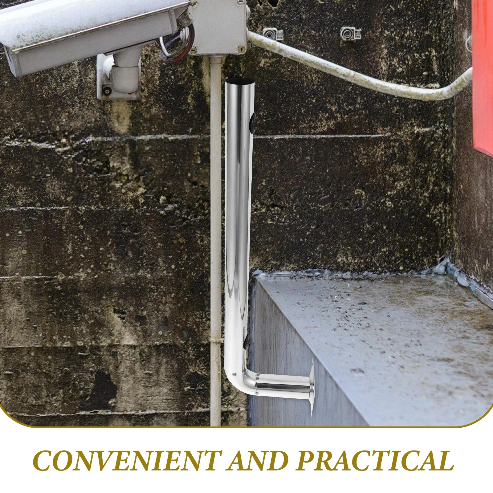 

Robust Metal Antenna Pole Mount Bracket for Outdoor Wireless Bridge Security Camera System Installation Antenna Mount Pole